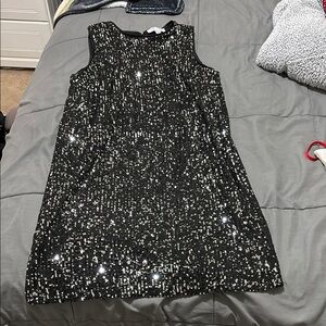 Sequin Black Dress